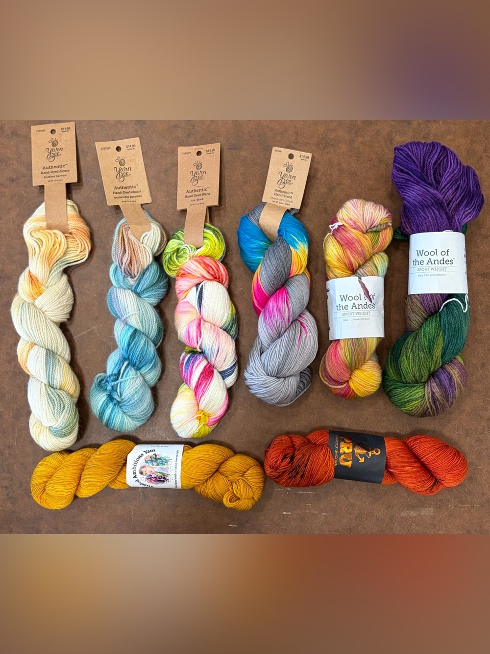 Wool of the Andes (peruvian wool), Lamb’s wool, Alpaca, Merino, Mohair, 🧶